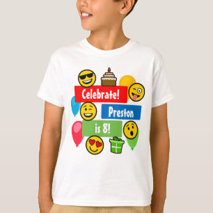 T-shirt Enfants ou garçons colorés de fête d'anniversaire