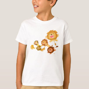 T-shirt Enfants Parade Lions Cartoon Cute