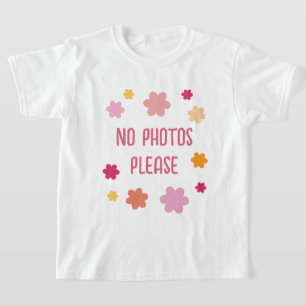 T-shirt Enfants Pas de Photos S'il Vous Plaît Mign