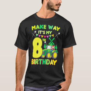 T-shirt Enfants paysans Anniversaire Faire place à mon 8èm