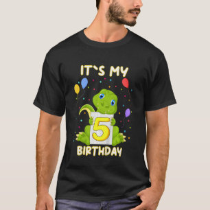 T-shirt Enfants Petit Crocodile Aligator 5e Anniversaire M