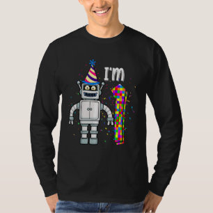 T-shirt Enfants Petit Robot J'ai 1 an Vieux Robotique Scie