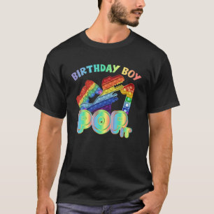 T-shirt Enfants Pop It 1E Année Anniversaire Garçon Dino G