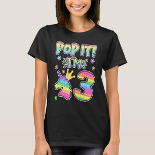 T-shirt Enfants Pop It 3e anniversaire filles garçons 3 an