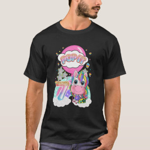 T-shirt Enfants Pop It 7th Birthday Girls Boys 7 Years Old