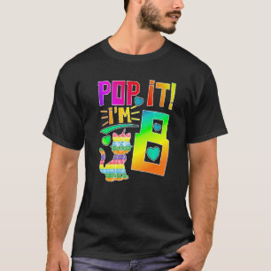 T-shirt Enfants Pop It 8th Birthday Girls Boys Huit Ans Ol
