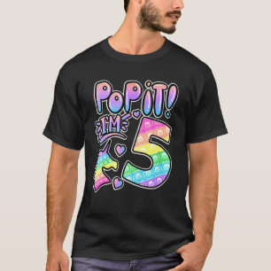 T-shirt Enfants Poppit 5e anniversaire filles garçons 5 an