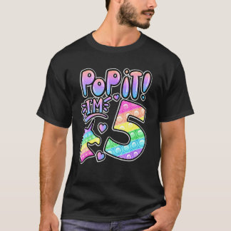 T-shirt Enfants Poppit 5e anniversaire filles garçons 5 an