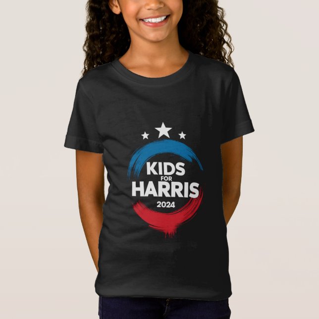 T-Shirt Enfants Pour Harris Président Kids Love Kamala Har (Devant)