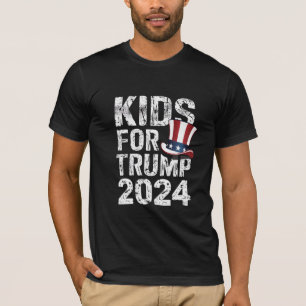 T-shirt Enfants pour Trump Élections USA 2024