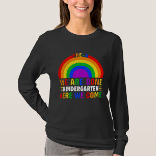 T-shirt Enfants Pré K Nous Avons Fini maternelle Ici Nous