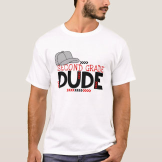 T-shirt Enfants Premier Jour D'École, 2E Dude Deuxième Ann