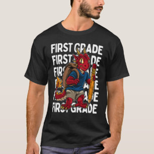 T-shirt Enfants Première Classe Dragon Enfant 1ère Jour De