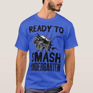 T-shirt Enfants Prêts À Écraser La Maternelle Monster Truc