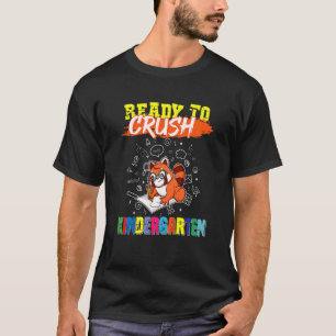 T-shirt Enfants Prêts À Écraser La Maternelle Rouge Panda