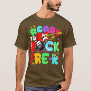 T-shirt Enfants prêts à rocker Guitare pré-maternelle Reto