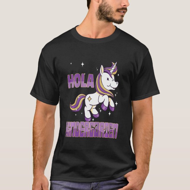 T-shirt Enfants Primer Dia Escuela Nina Espagnol Hola Kind (Devant)