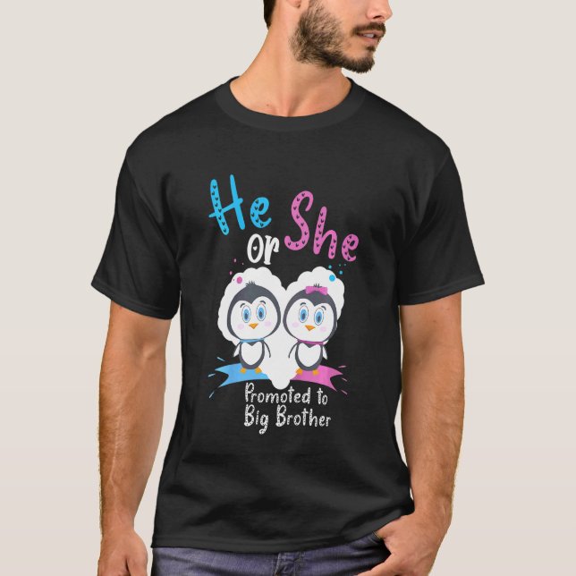 T-shirt Enfants Qu'Il Ou Elle A Promus À Big Brother Pengu (Devant)