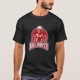 T-shirt Enfants Red Girls Halloween Entraînement Devil Hal