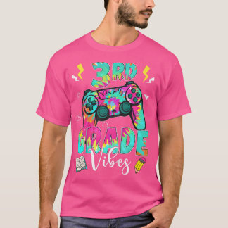 T-shirt Enfants Retour À L'École Vibes 3e Année Vidéo Thé