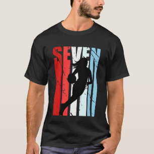 T-shirt Enfants Retro Girl 7e Basketball Anniversaire Joue