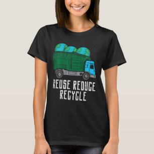 T-shirt Enfants réutiliser Réduire Recycle Garge Camion Ea