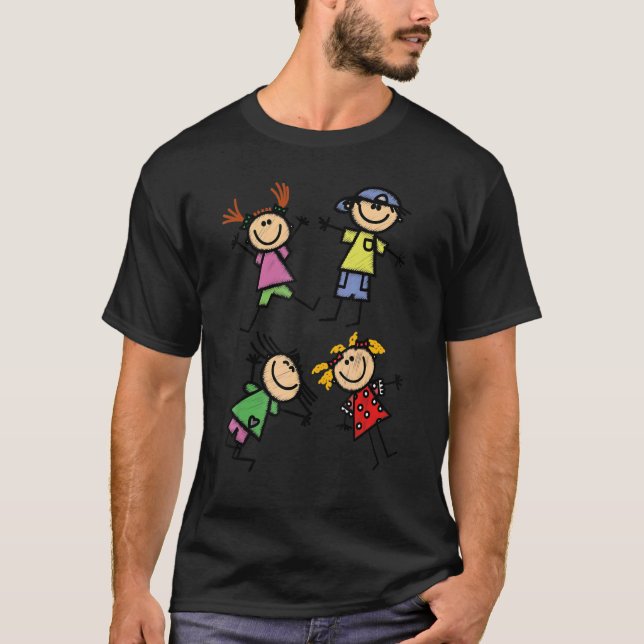 T-shirt Enfants Romping joyeux (Devant)