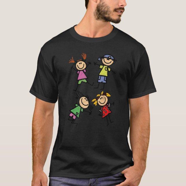 T-shirt Enfants Romping joyeux Réjouissez-vous 1 (Devant)