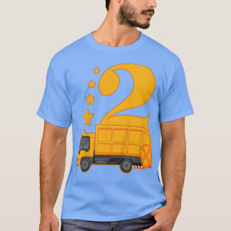 T-shirt Enfants Rubbbish Truck Boys Rubbbish Man Years Chi