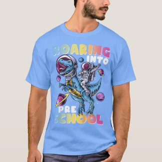 T-shirt Enfants rugissant à la maternelle Dinosaure Astron