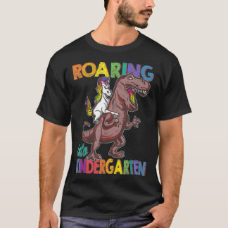 T-shirt Enfants rugissant dans la maternelle Garçons Fille