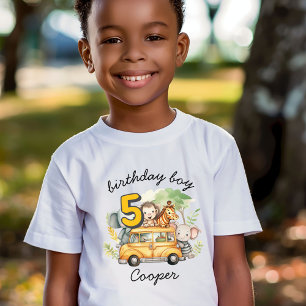 T-shirt Enfants Safari garçons anniversaire