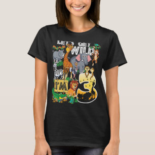 T-shirt Enfants Safari Zoo 3e fête d'anniversaire Faisons-