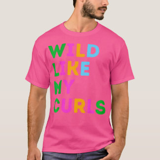 T-shirt Enfants Sauvages Comme Mes Curls Chemise De Jeu Po