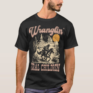 T-shirt Enfants sauvages Raton laveur 90 western