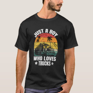 T-shirt Enfants Semi Camion design Cadeaux Juste un garçon