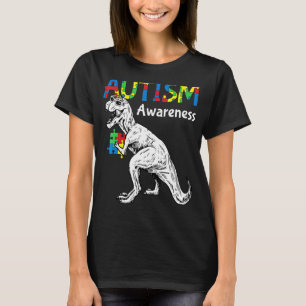 T-shirt Enfants Sensibilisation à l'autisme Dino Autiste T