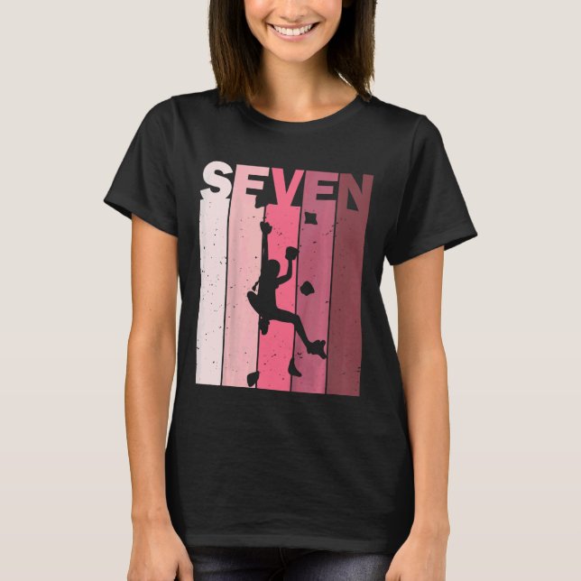 T-shirt Enfants Sept Anniversaire Mur intérieur Escalade M (Devant)