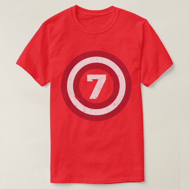 T-shirt Enfants Septième Anniversaire Chemise Garçon Année (Design devant)