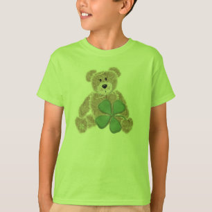 T-shirt Enfants shamrock ours St. Patricks jour tee