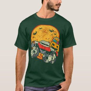 T-shirt Enfants Skeleton Monster Camion Lune Candy Toddler