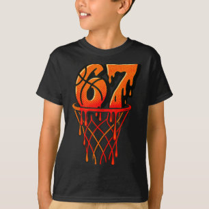 T-shirt Enfants slang Gen Alpha 67 Basketball Glace Dégoul