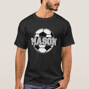 T-shirt Enfants Soccer Boy Mason Anniversaire Soccer Ball 