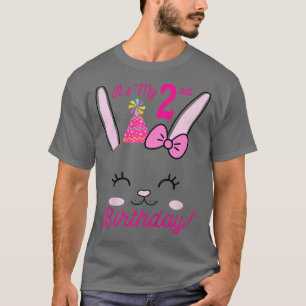 T-shirt Enfants Son 2e anniversaire fille lapin thème lapi