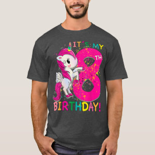 T-shirt Enfants Son 8 Anniversaire Unicorn 8 Anniversaire