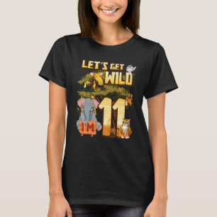 T-shirt Enfants Soyons Sauvages J'ai 11 ans Safari Animal