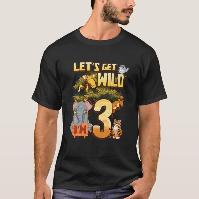 T-shirt Enfants Soyons Sauvages Je suis 3 Safari Animal Zo (Devant)