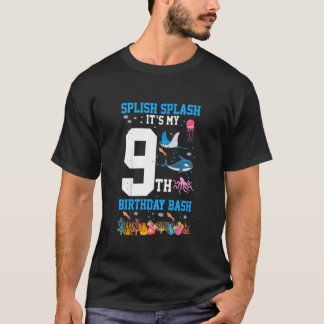 T-shirt Enfants Splish Splash 9e anniversaire Bash Future