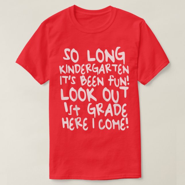 T-shirt Enfants tellement long jardin d'enfants C'est amus (Design devant)