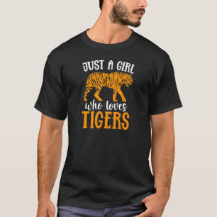 T-shirt Enfants Tigres Juste Une Fille Qui Aime Les Tigres